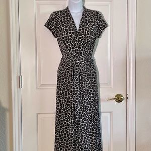 MICHAEL KORS Leopard 🐆 Wrap Hi-Lo Maxi Dress